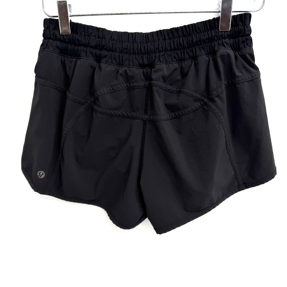 Lululemon Track Attack Short Size 8 Lined Black Running Workout - Picture 4 of 10